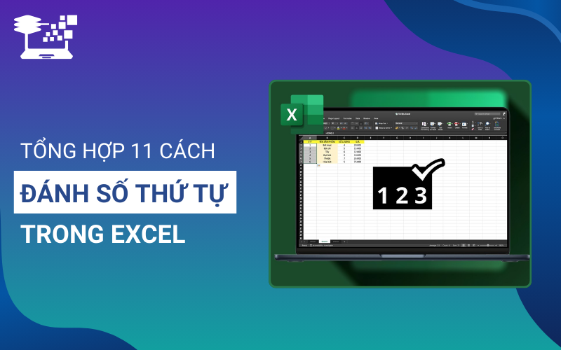 cách đánh số thứ tự trong excel