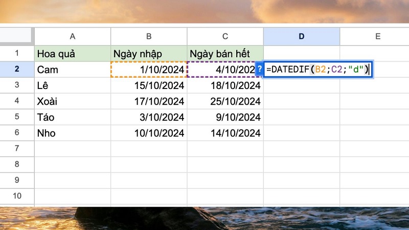 Có thể sử dụng hàm DATEDIF trong Excel ngay hay không