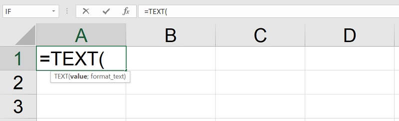 Công thức hàm TEXT trong Excel