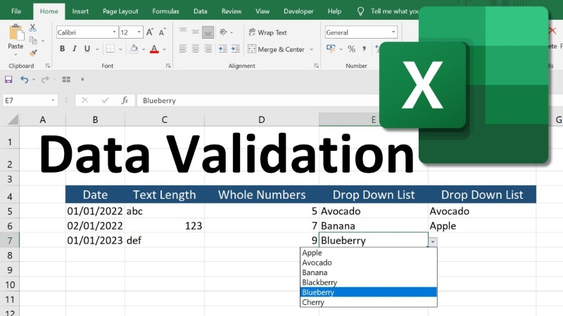 Data Validation trong Excel là gì