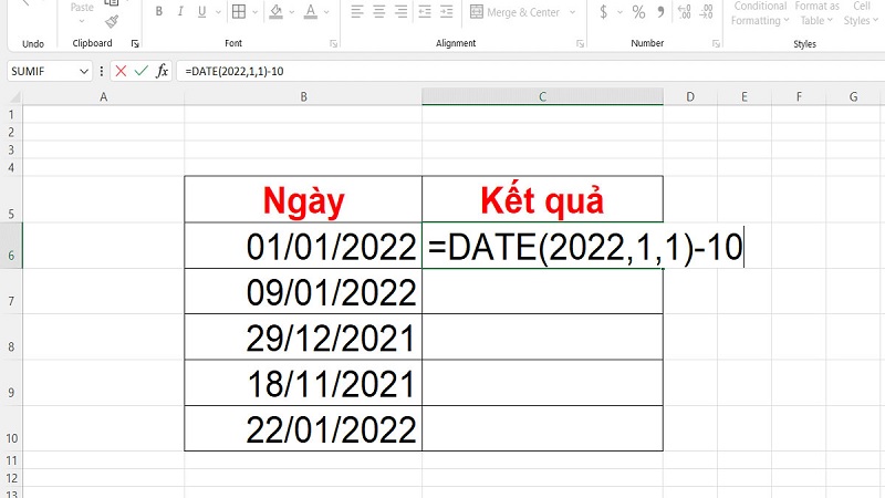 Hàm DATE trong Excel là gì