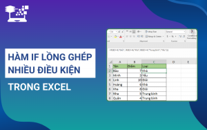 hàm if nhiều điều kiện trong excel