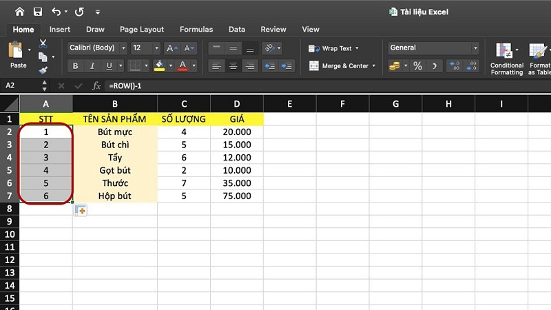 lưu ý khi thực hiện cách đánh số thứ tự trong Excel