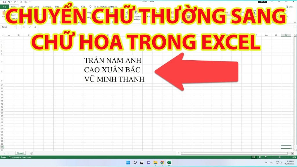 10 Cách Chuyển Chữ Thường Thành Chữ Hoa Trong Excel