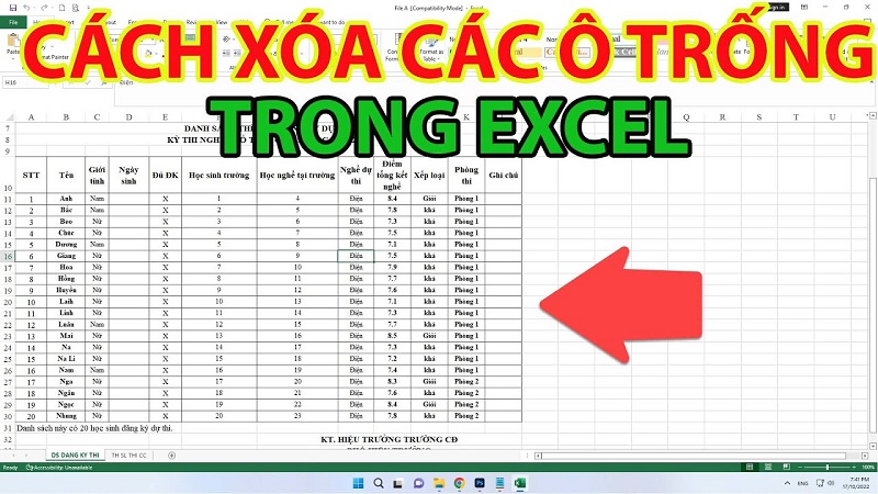 lý do biết cách xóa ô trống trong Excel