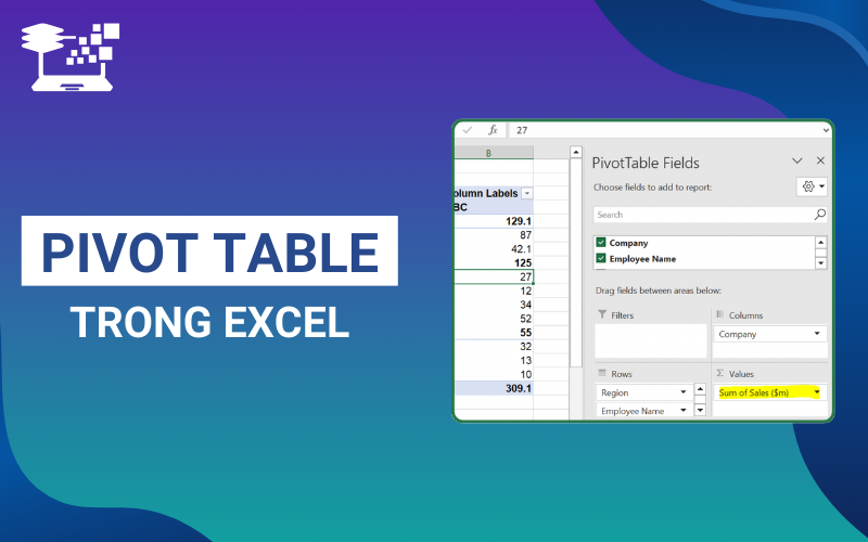 pivot table trong excel