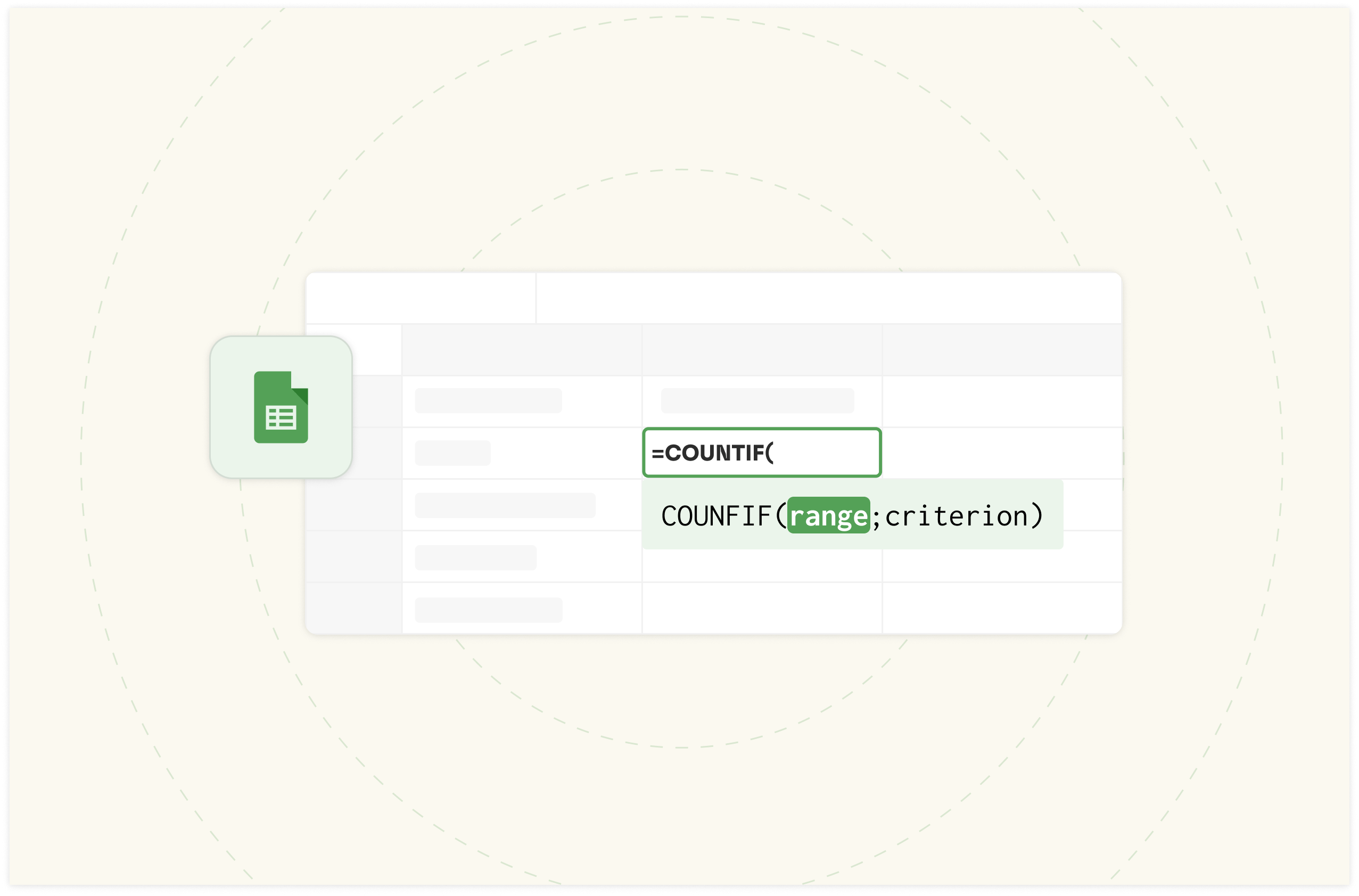 Cú pháp hàm COUNTIF trong Excel