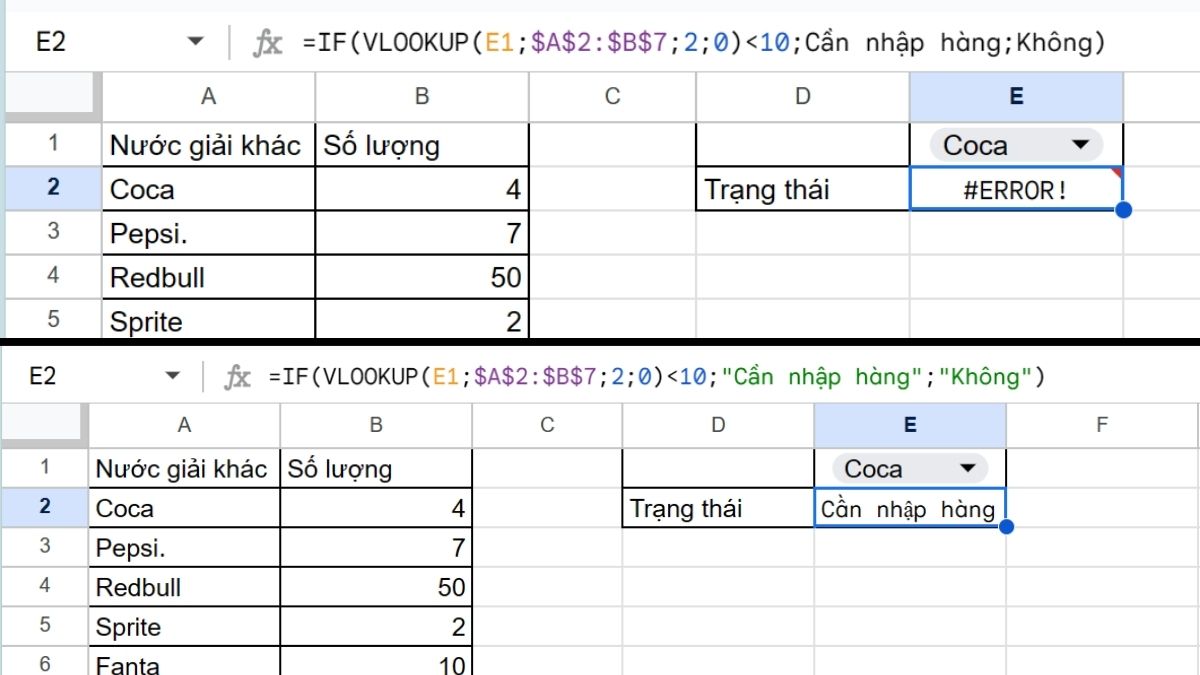 đặt chuỗi trong dấu ngoặc kép