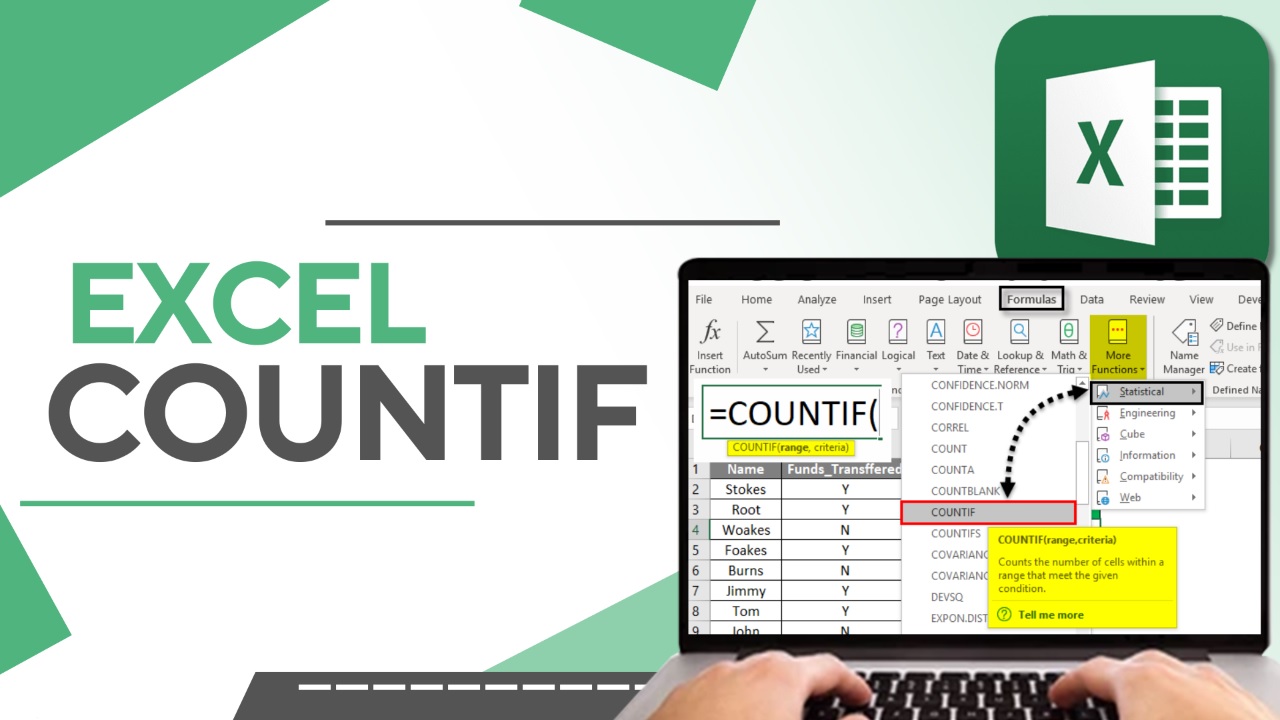 trường hợp nên sử dụng hàm COUNTIF trong Excel