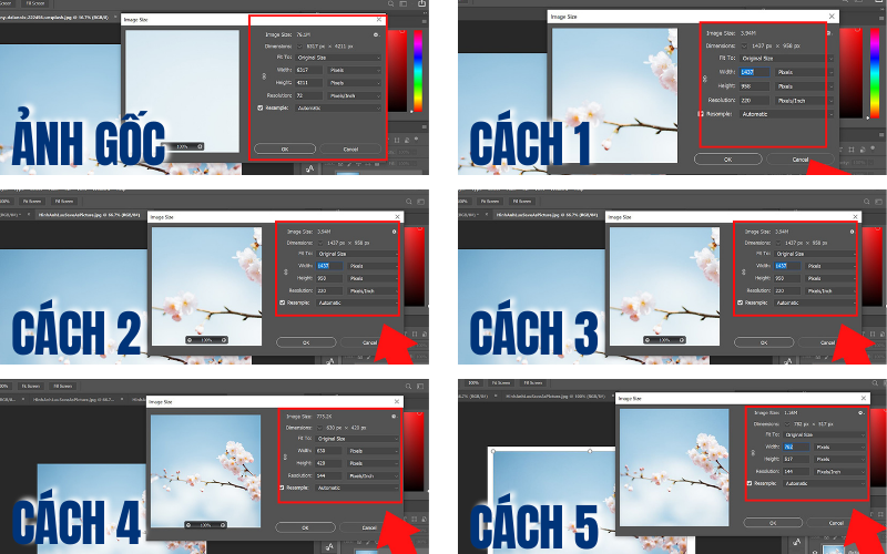 thông số ảnh gốc và ảnh được tách từ file Word theo từng cách