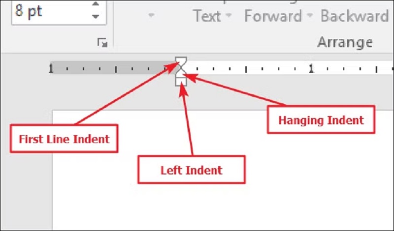 Cách thay đổi khoảng cách lề bằng thanh Ruler trong Word
