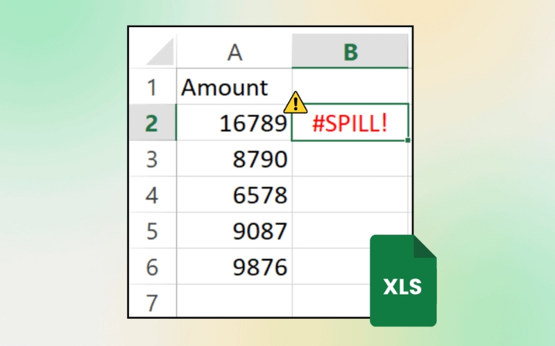 Lỗi #SPILL trong Excel là lỗi gì