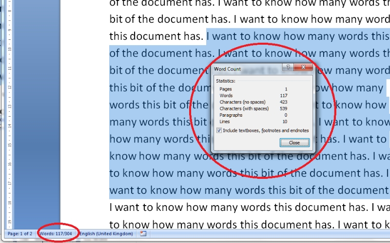 Một số mẹo và lưu ý giúp sử dụng Word Count hiệu quả hơn