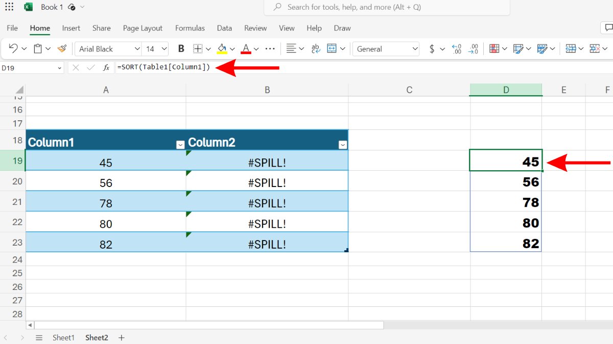 Sửa công thức sử dụng trong bảng Excel