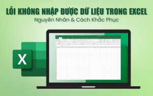 lỗi không nhập được dữ liệu trong Excel