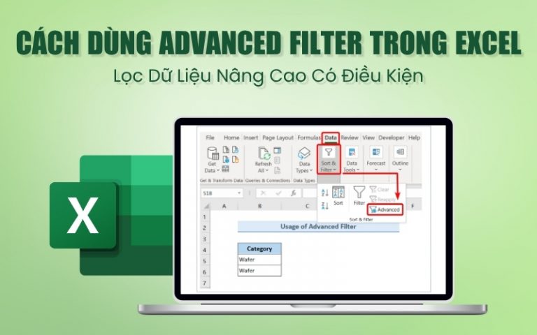 Cách Dùng Advanced Filter Trong Excel Lọc Dữ Liệu Nâng Cao