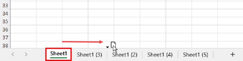 Cách sắp xếp các sheet trong Excel theo thứ tự bằng thao tác kéo thả