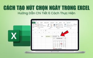 cách tạo nút chọn ngày trong Excel