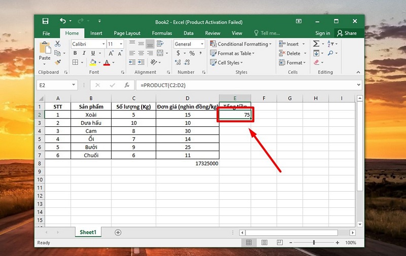 lỗi thường gặp khi nhân 2 cột trong Excel