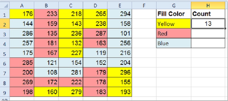 Một số lưu ý khi sử dụng hàm COLOR trong Excel