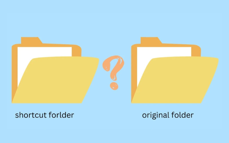 Cách nhận biết file shortcut và file thường
