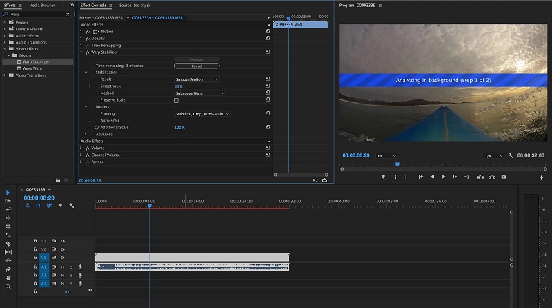 Mẹo tối ưu các thông số Warp Stabilizer để video mượt nhất