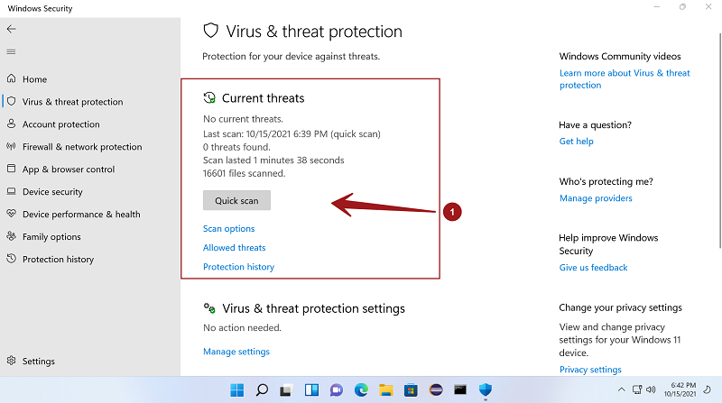 Quét virus và malware toàn hệ thống