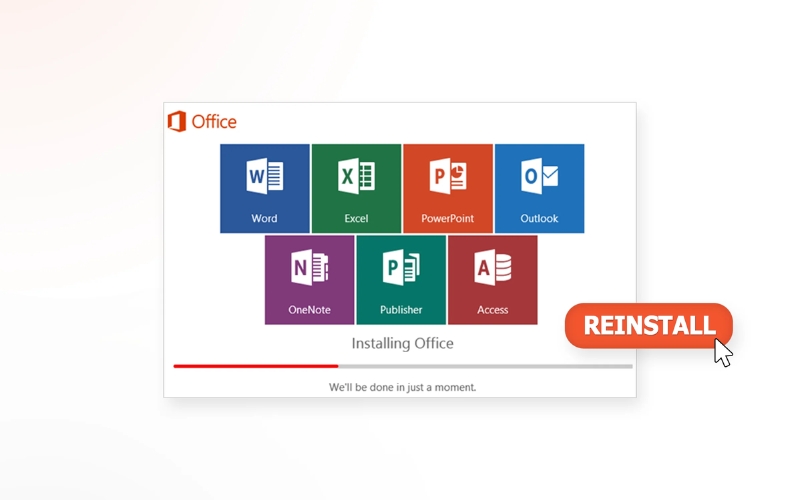 gỡ và cài lại Microsoft Office
