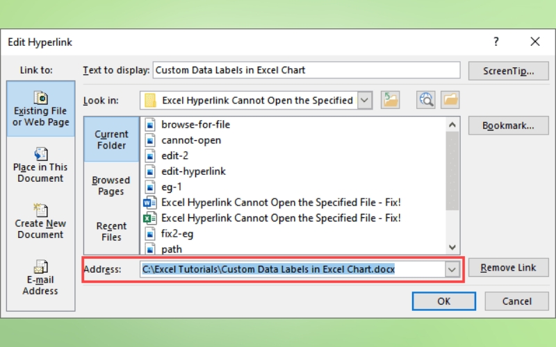 kiểm tra và chỉnh sửa lại phần Address
