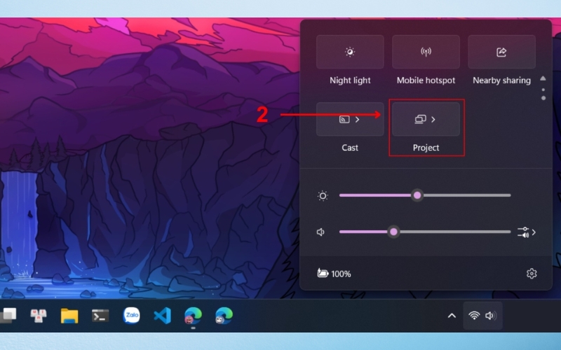 chọn mục Project