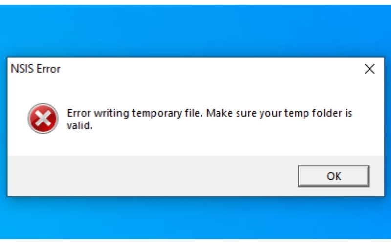 Nguyên nhân gây ra lỗi Word could not create the work file