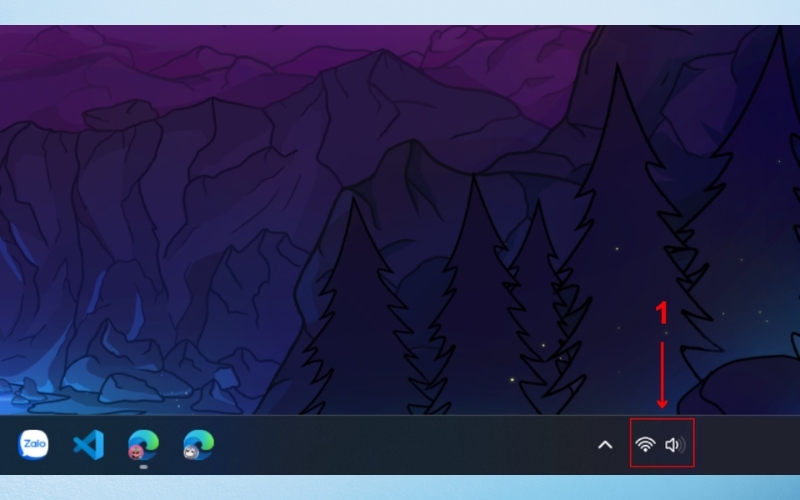 nhấp vào biểu tượng thông báo