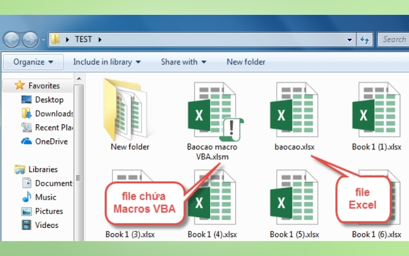 Phân biệt các định dạng file Excel trước khi lưu