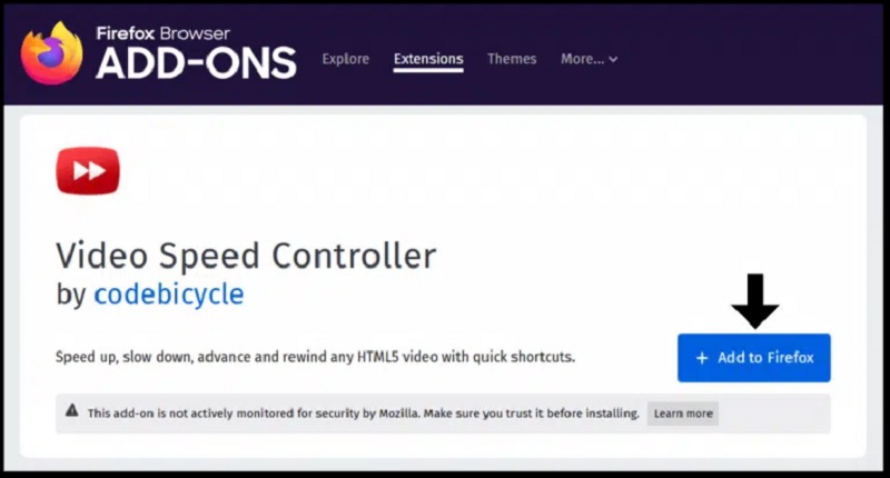 Video Speed Controller của codebicycle