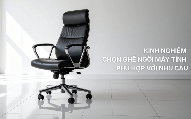 kinh nghiệm chọn ghế ngồi máy tính