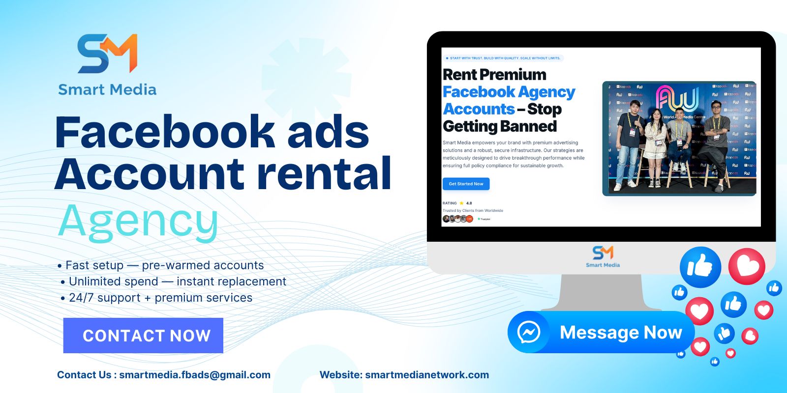 Smart Media - Facebook Ads Account Rental agency