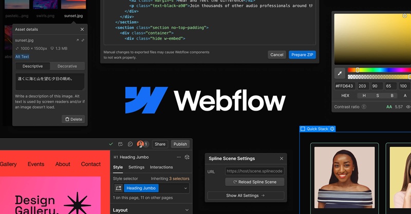 Tự tạo website free với Webflow